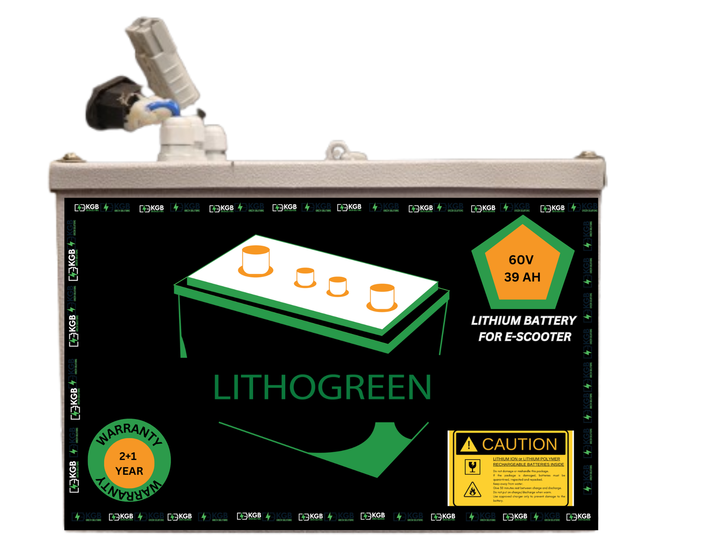 60V 40Ah Lithium-ion Battery – Maximum Range. Commercial Grade Performance.